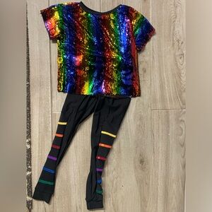 Rainbow dance costume